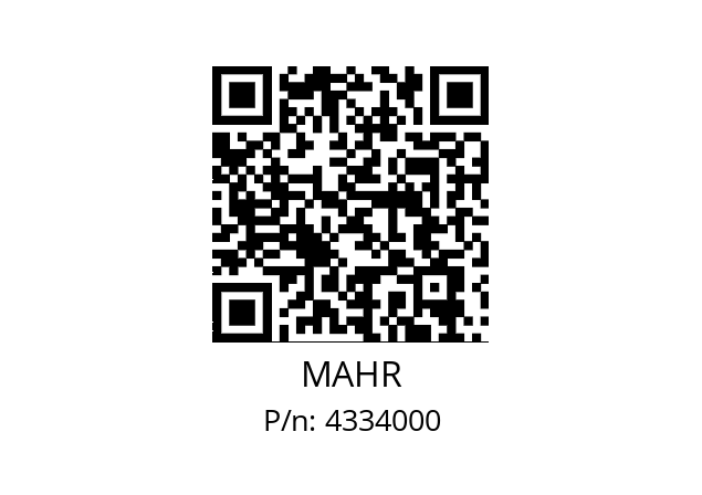   MAHR 4334000