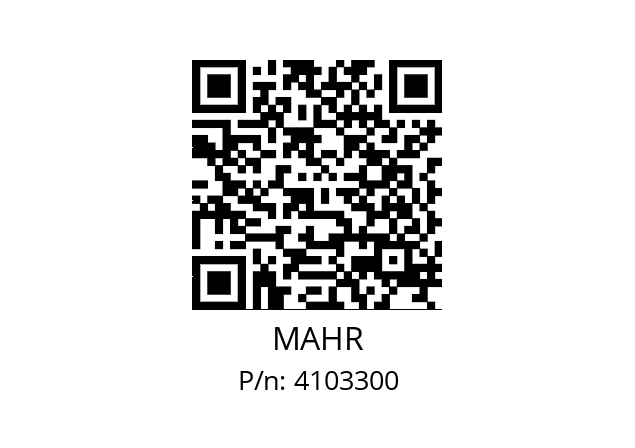   MAHR 4103300