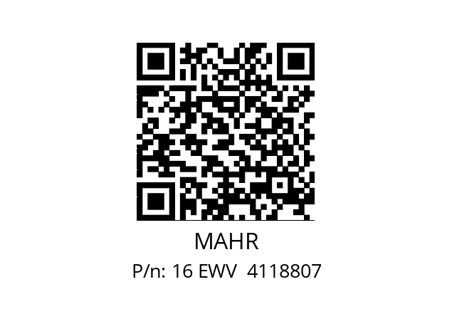   MAHR 16 EWV  4118807