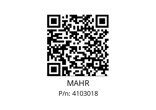   MAHR 4103018