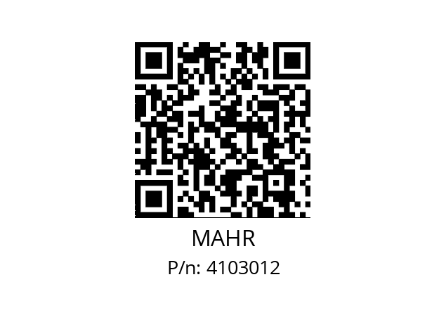   MAHR 4103012