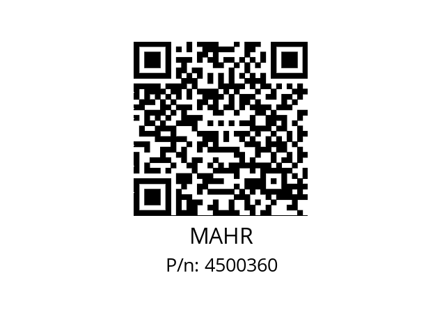   MAHR 4500360