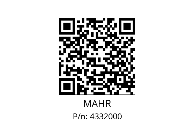   MAHR 4332000