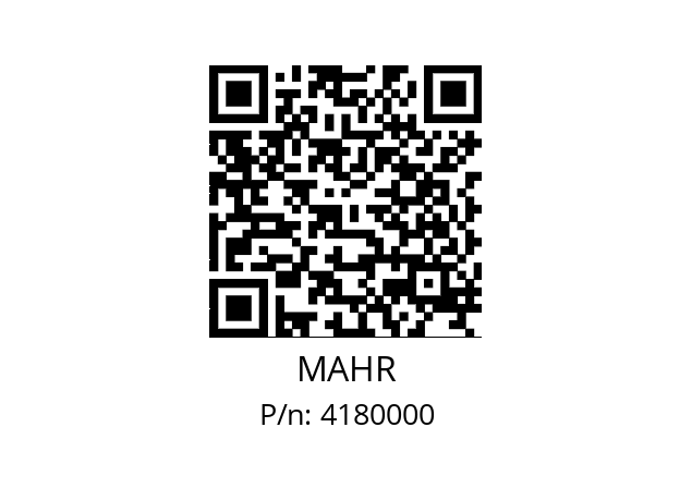   MAHR 4180000