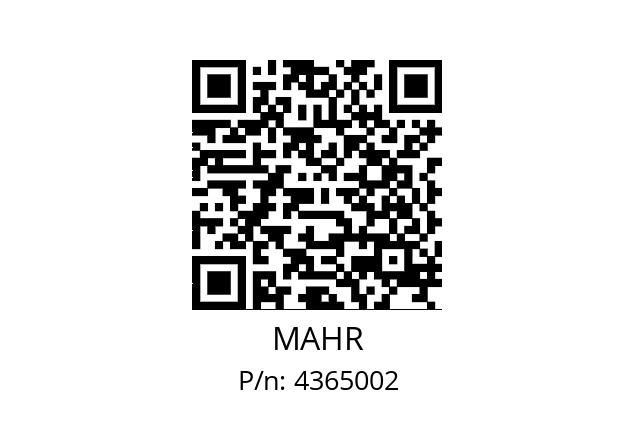   MAHR 4365002