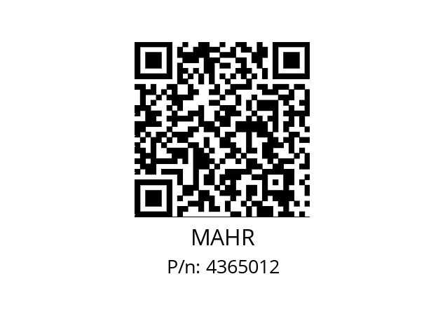   MAHR 4365012