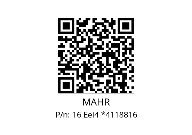   MAHR 16 Eei4 *4118816