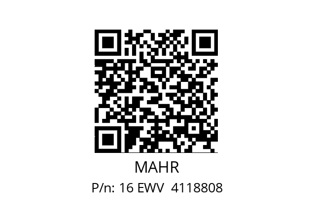   MAHR 16 EWV  4118808