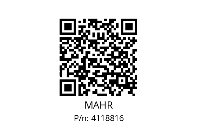   MAHR 4118816