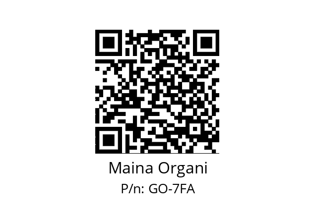   Maina Organi GO-7FA