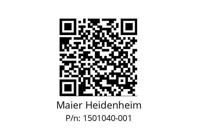   Maier Heidenheim 1501040-001