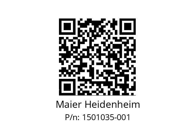   Maier Heidenheim 1501035-001