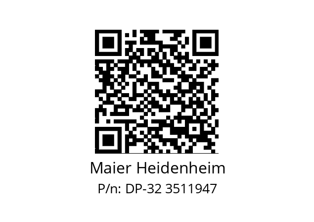   Maier Heidenheim DP-32 3511947