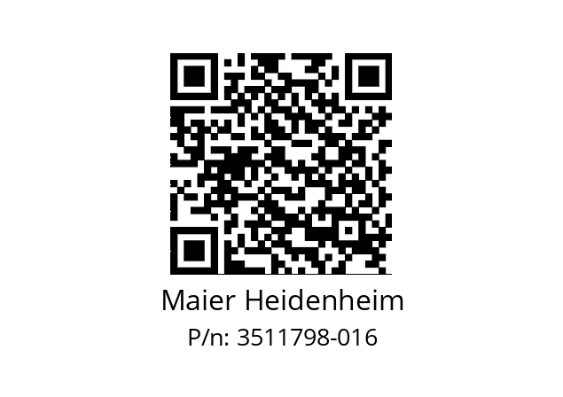   Maier Heidenheim 3511798-016