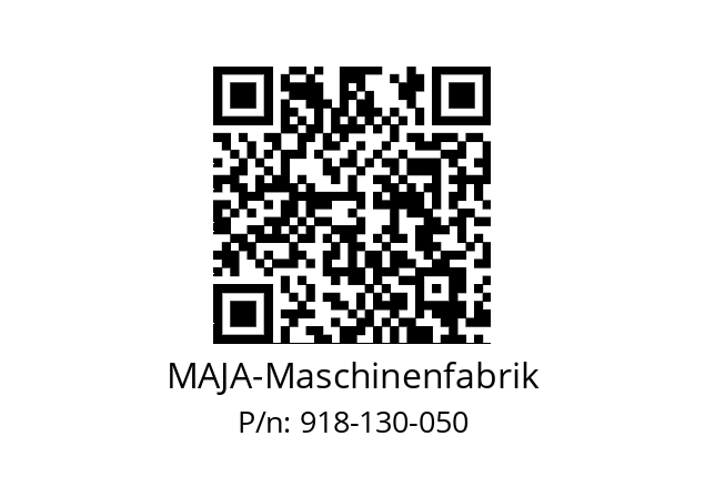   MAJA-Maschinenfabrik 918-130-050