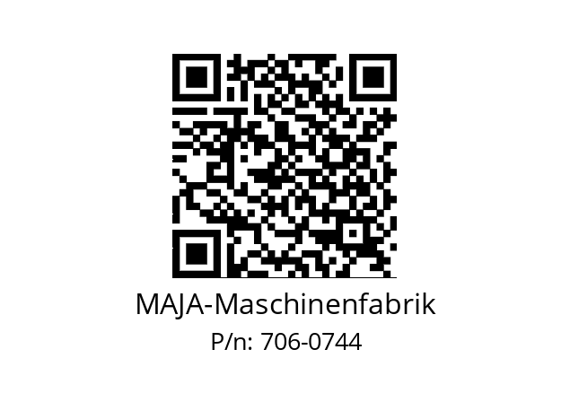   MAJA-Maschinenfabrik 706-0744