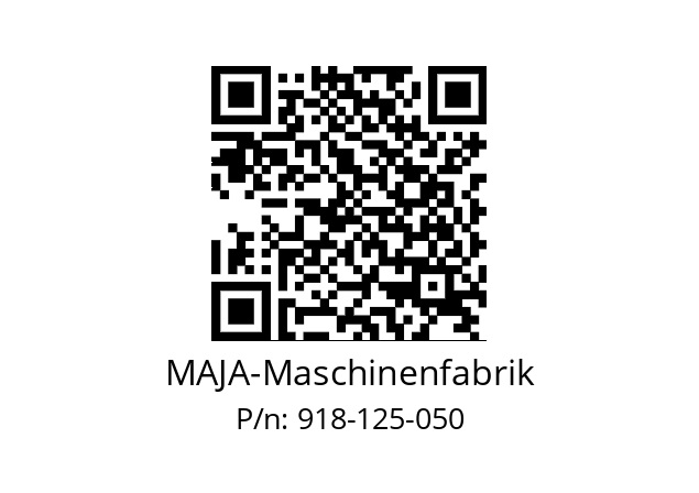   MAJA-Maschinenfabrik 918-125-050