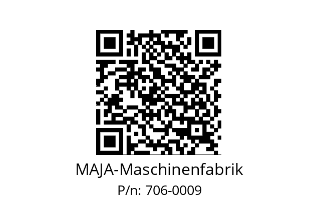   MAJA-Maschinenfabrik 706-0009