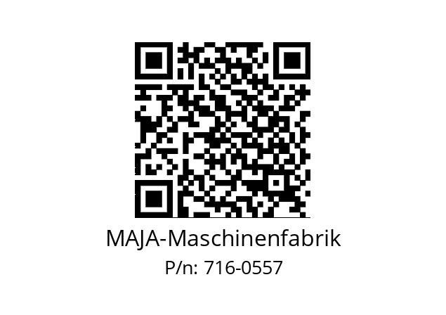   MAJA-Maschinenfabrik 716-0557