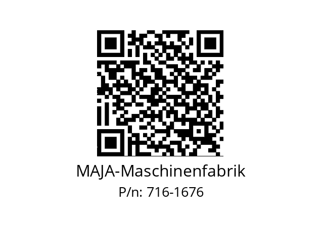   MAJA-Maschinenfabrik 716-1676