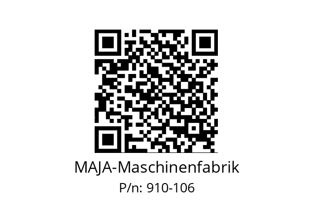   MAJA-Maschinenfabrik 910-106