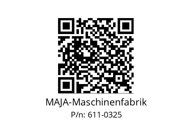   MAJA-Maschinenfabrik 611-0325