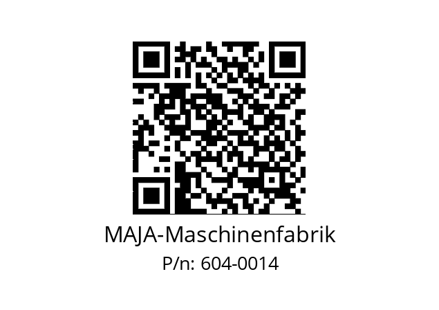   MAJA-Maschinenfabrik 604-0014