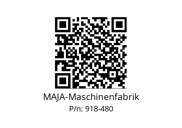   MAJA-Maschinenfabrik 918-480