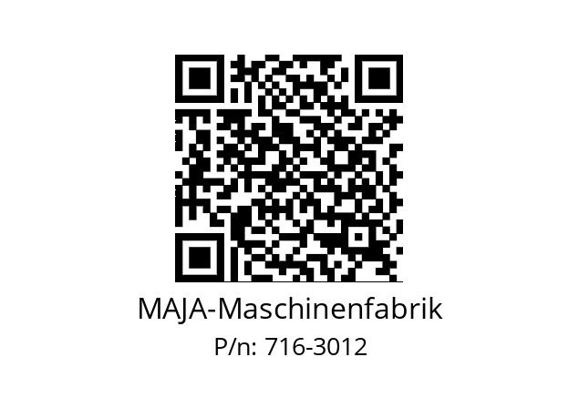   MAJA-Maschinenfabrik 716-3012