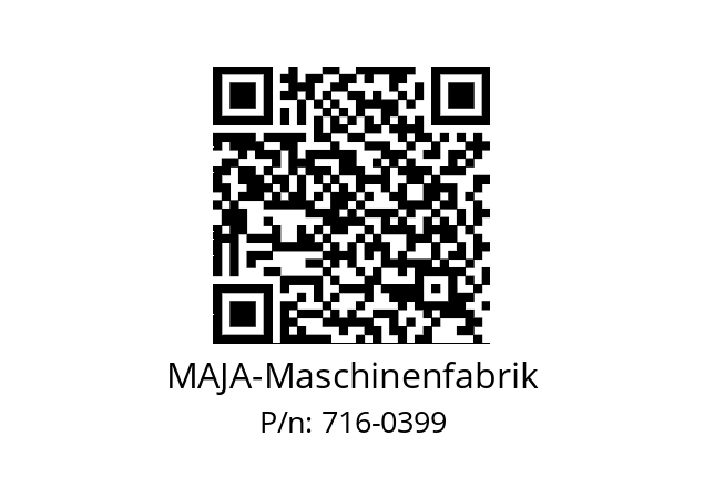   MAJA-Maschinenfabrik 716-0399