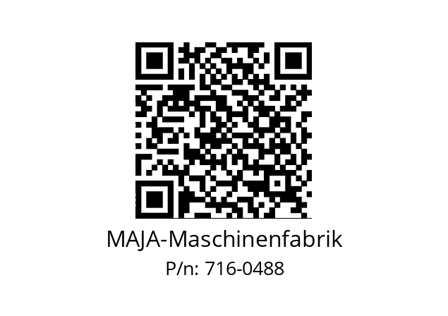   MAJA-Maschinenfabrik 716-0488