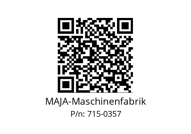   MAJA-Maschinenfabrik 715-0357