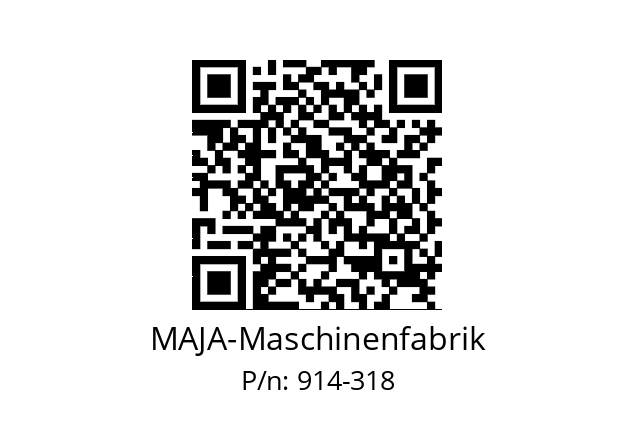   MAJA-Maschinenfabrik 914-318