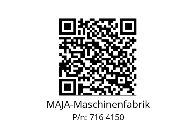   MAJA-Maschinenfabrik 716 4150