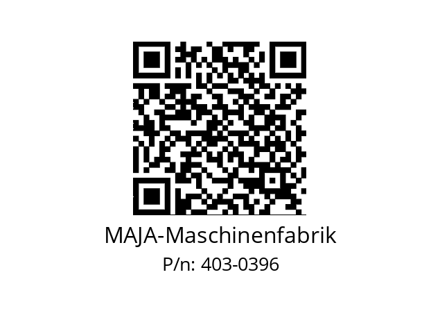   MAJA-Maschinenfabrik 403-0396