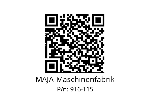   MAJA-Maschinenfabrik 916-115