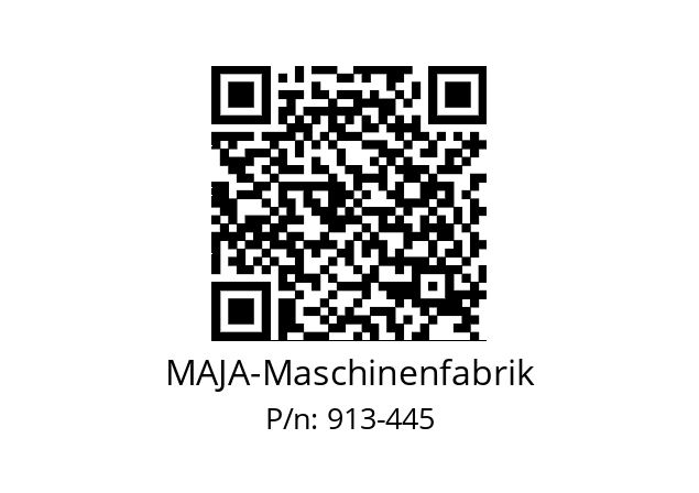   MAJA-Maschinenfabrik 913-445