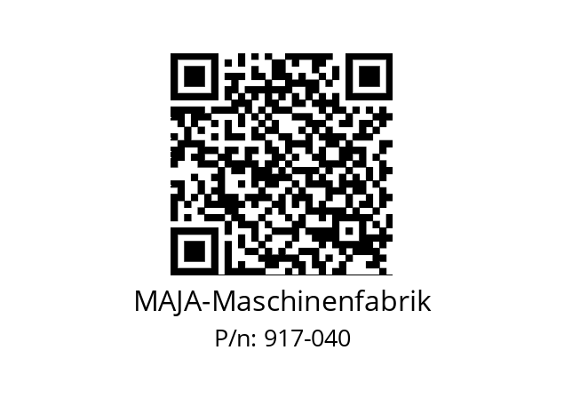   MAJA-Maschinenfabrik 917-040