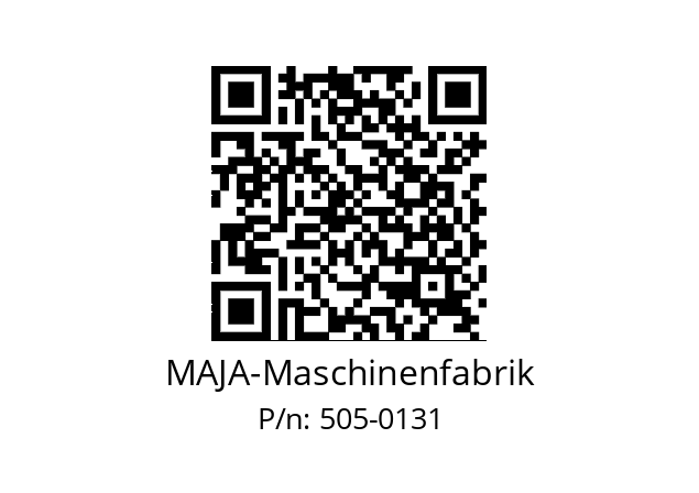   MAJA-Maschinenfabrik 505-0131