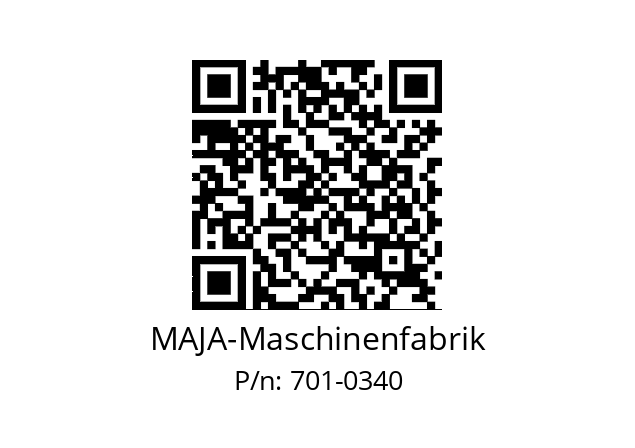   MAJA-Maschinenfabrik 701-0340