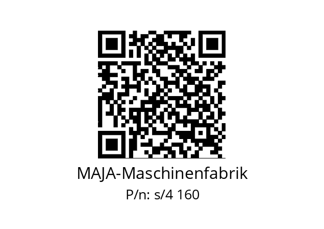   MAJA-Maschinenfabrik s/4 160