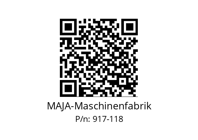   MAJA-Maschinenfabrik 917-118