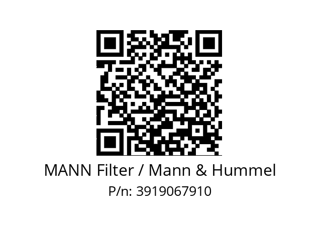   MANN Filter / Mann & Hummel 3919067910