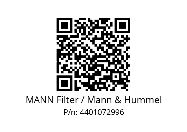   MANN Filter / Mann & Hummel 4401072996