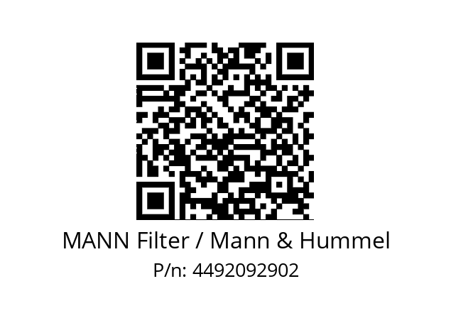   MANN Filter / Mann & Hummel 4492092902