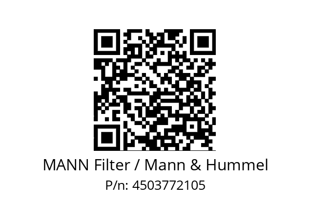   MANN Filter / Mann & Hummel 4503772105