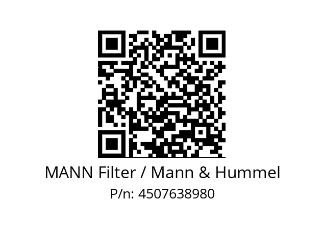   MANN Filter / Mann & Hummel 4507638980