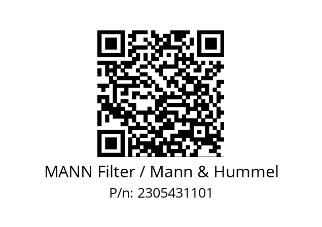   MANN Filter / Mann & Hummel 2305431101