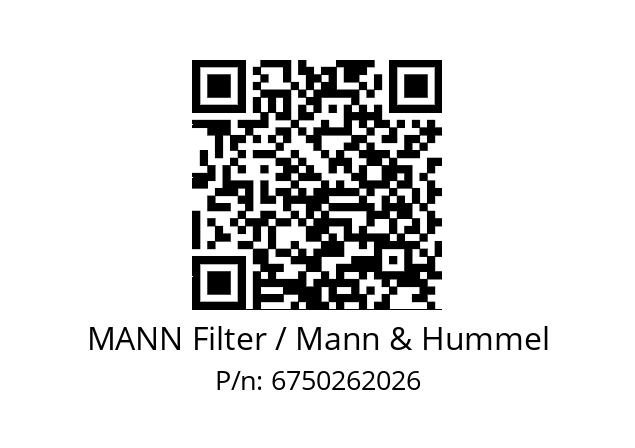   MANN Filter / Mann & Hummel 6750262026