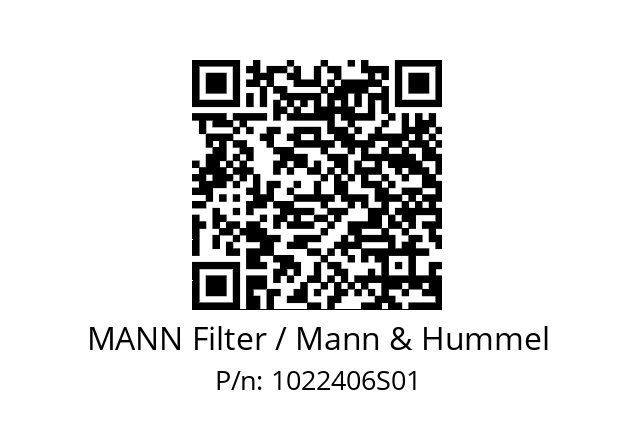  H 12 110/3 MANN Filter / Mann & Hummel 1022406S01